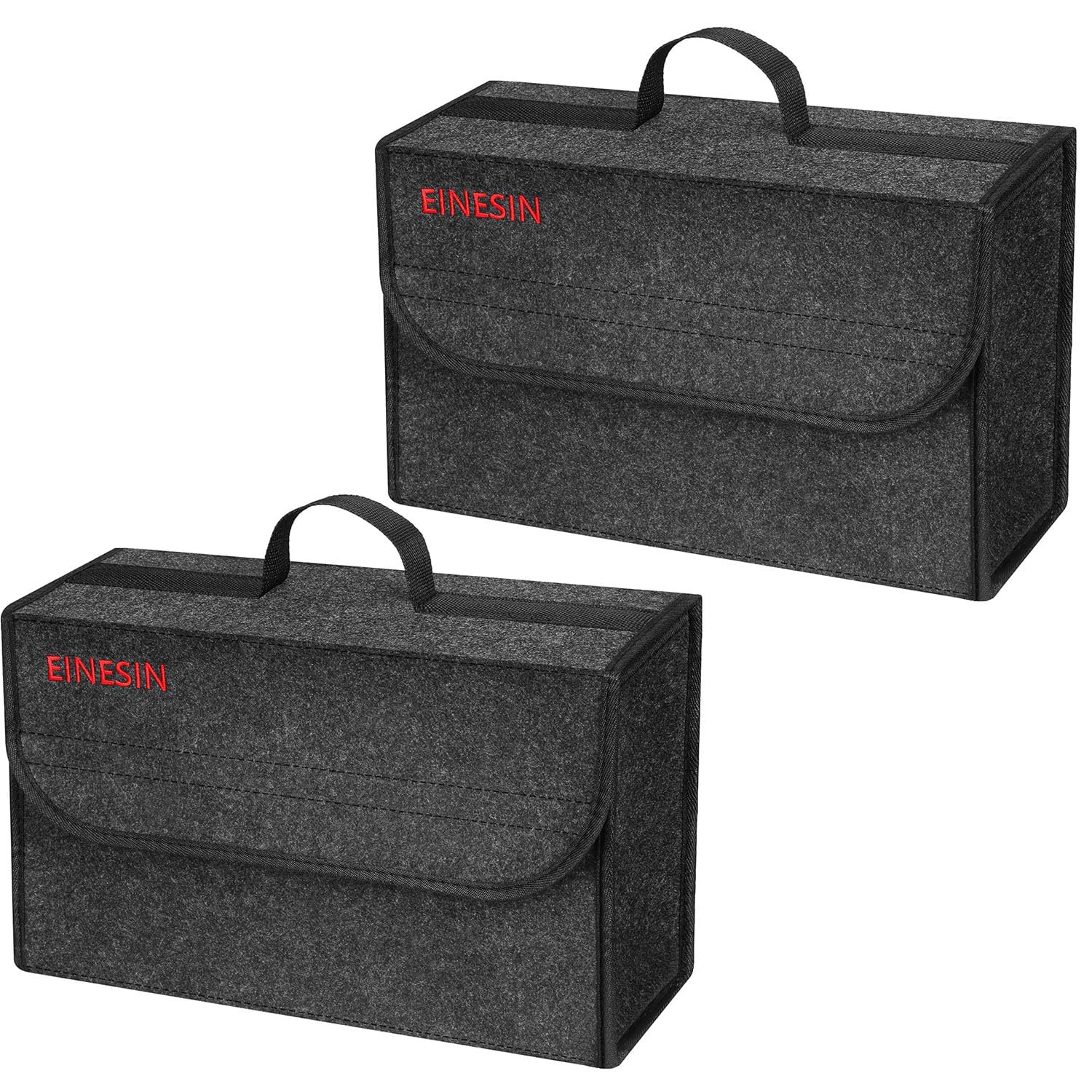 Borsa Portaoggetti Auto da Baule in Feltro, Organizer Bagagliaio per Attrezzi & Cura, Organizer per Auto, Borsa con Chiusura, shopping e accessori auto