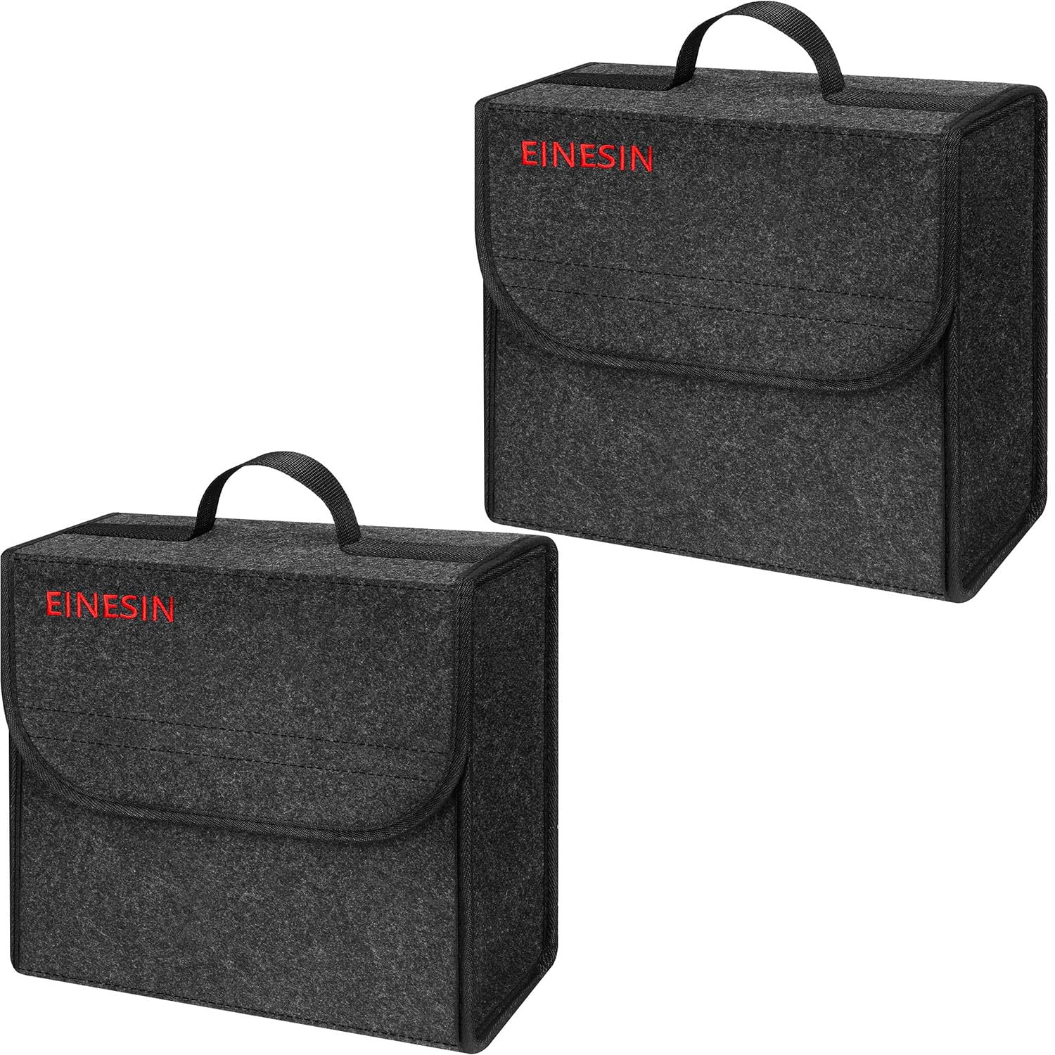 Borsa Portaoggetti Auto da Baule in Feltro, Organizer Bagagliaio per Attrezzi & Cura, Organizer per Auto, Borsa con Chiusura, shopping e accessori auto